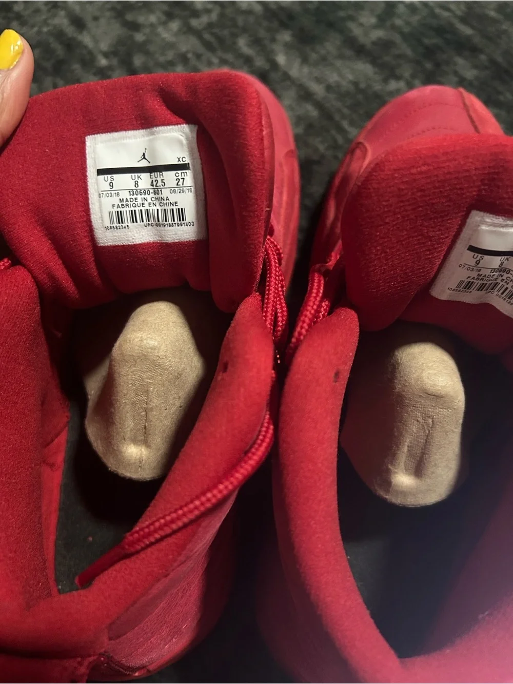 Jordan 12s All-Red High Top